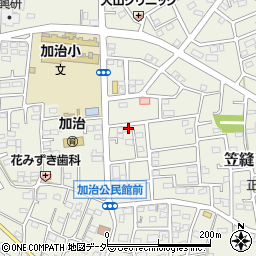 埼玉県飯能市笠縫65-3周辺の地図