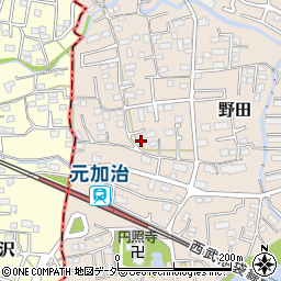 埼玉県入間市野田204周辺の地図