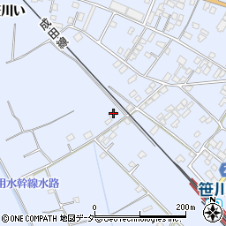 千葉県香取郡東庄町笹川い394周辺の地図