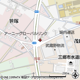 埼玉県三郷市笹塚101周辺の地図