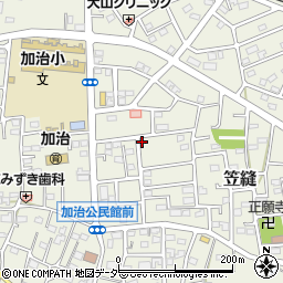 埼玉県飯能市笠縫77-1周辺の地図