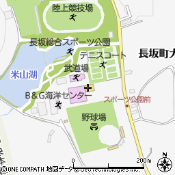北杜市　長坂総合スポーツ公園周辺の地図
