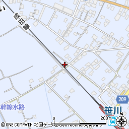 千葉県香取郡東庄町笹川い393周辺の地図