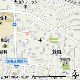 埼玉県飯能市笠縫75-1周辺の地図