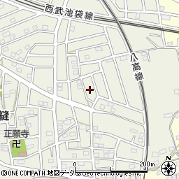 埼玉県飯能市笠縫267-10周辺の地図