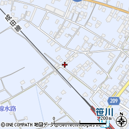 千葉県香取郡東庄町笹川い462-4周辺の地図