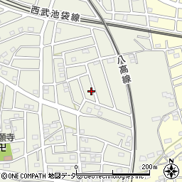 埼玉県飯能市笠縫267-33周辺の地図