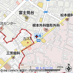 水漏れ修理の生活救急車　富士見市エリア専用ダイヤル周辺の地図