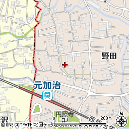 埼玉県入間市野田203周辺の地図