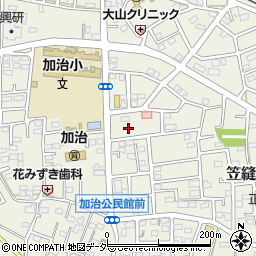 埼玉県飯能市笠縫69-1周辺の地図