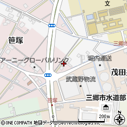 埼玉県三郷市笹塚99周辺の地図