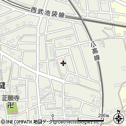 埼玉県飯能市笠縫265周辺の地図