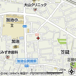 埼玉県飯能市笠縫70-1周辺の地図