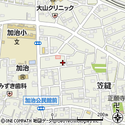 埼玉県飯能市笠縫71-3周辺の地図