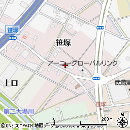 埼玉県三郷市笹塚34周辺の地図