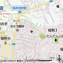 新井宿駅駐車場周辺の地図