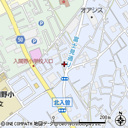 埼玉県狭山市北入曽869-6周辺の地図