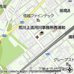 埼玉県さいたま市桜区田島8丁目18周辺の地図
