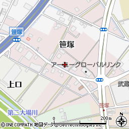 埼玉県三郷市笹塚80周辺の地図