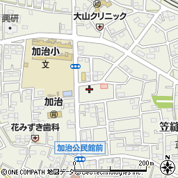 埼玉県飯能市笠縫69周辺の地図