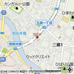 茂田井周辺の地図