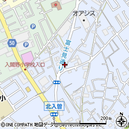埼玉県狭山市北入曽870周辺の地図