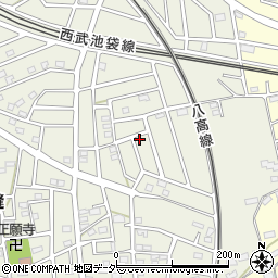 埼玉県飯能市笠縫266-3周辺の地図