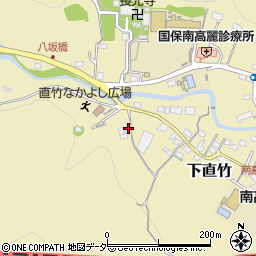 埼玉県飯能市下直竹165-3周辺の地図