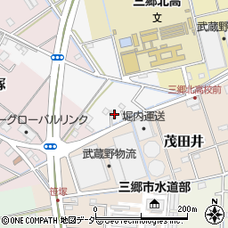 埼玉県三郷市南蓮沼787周辺の地図