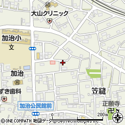埼玉県飯能市笠縫71-1周辺の地図
