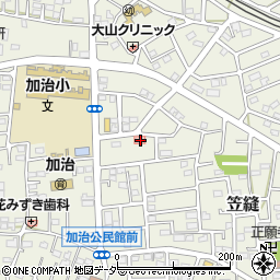 埼玉県飯能市笠縫70周辺の地図