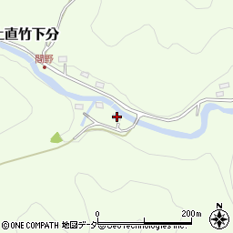 埼玉県飯能市上直竹下分448周辺の地図