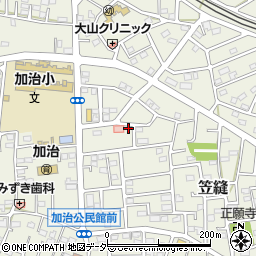 埼玉県飯能市笠縫71-5周辺の地図