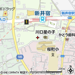 リアンレーヴ川口新井宿周辺の地図