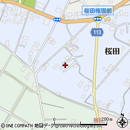 千葉県成田市桜田1017-15周辺の地図