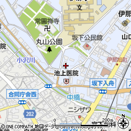 長野県伊那市坂下周辺の地図