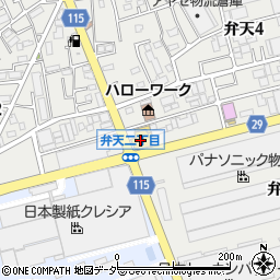 トヨタカローラ埼玉草加店周辺の地図