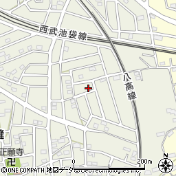 埼玉県飯能市笠縫293-9周辺の地図