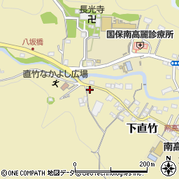 埼玉県飯能市下直竹82周辺の地図