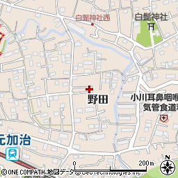 埼玉県入間市野田324周辺の地図