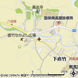 埼玉県飯能市下直竹78-1周辺の地図