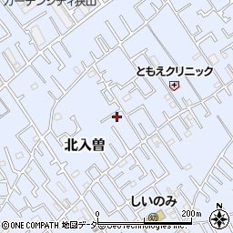 埼玉県狭山市北入曽412周辺の地図