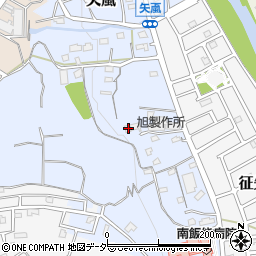 埼玉県飯能市矢颪358周辺の地図