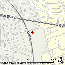 埼玉県飯能市笠縫253-1周辺の地図