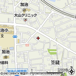 埼玉県飯能市笠縫102-1周辺の地図
