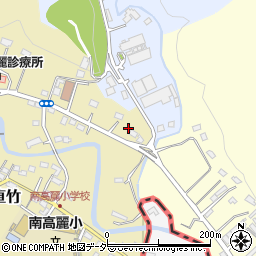 埼玉県飯能市下直竹1148周辺の地図