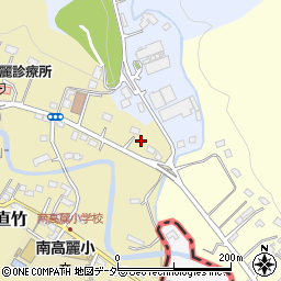 埼玉県飯能市下直竹1140周辺の地図