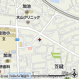 埼玉県飯能市笠縫104-6周辺の地図