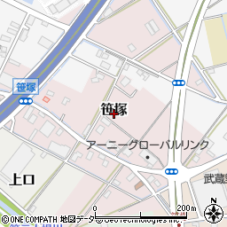 埼玉県三郷市笹塚周辺の地図