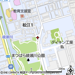 松江弁天町会会館周辺の地図